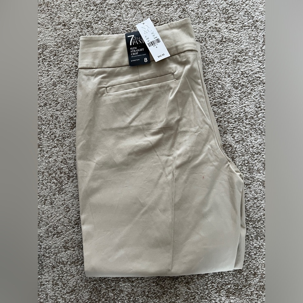 NY&CO 7th Avenue Pants Slim Straight Cropped Pants